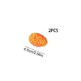 thumbnail image 3 of DefiDgd 2pcs 2.5inch Easter Handmade Wicker Rattan Balls Decorations,Spring Vase Bowl Filler Decor for Home Easter Craft Birthday Table Centerpiece Decoration(Orange), 3 of 6