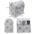 thumbnail image 5 of Shabby Flora Lounger Chair Bag, Classical Peony Flowers Surrounded by Circular Bouquets Nature Romance, High Capacity Storage with Handle Container, Lounger Size, Pink and Blue, by Ambesonne, 5 of 5