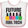 thumbnail image 3 of Inktastic Future Nail Tech Girls Baby Bib, 3 of 4