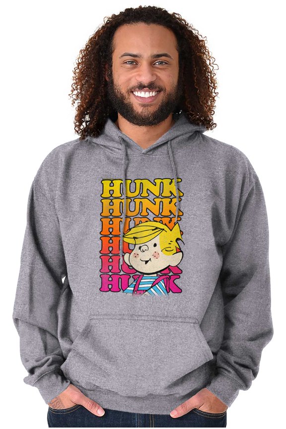 Retro Dennis The Menace Hunk Gradient Hoodie Hooded Sweatshirt Men Brisco Brands M