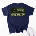 thumbnail image 3 of Vintage Proud Army Dad Camo American Flag Veteran Gift T-Shirt, 3 of 3