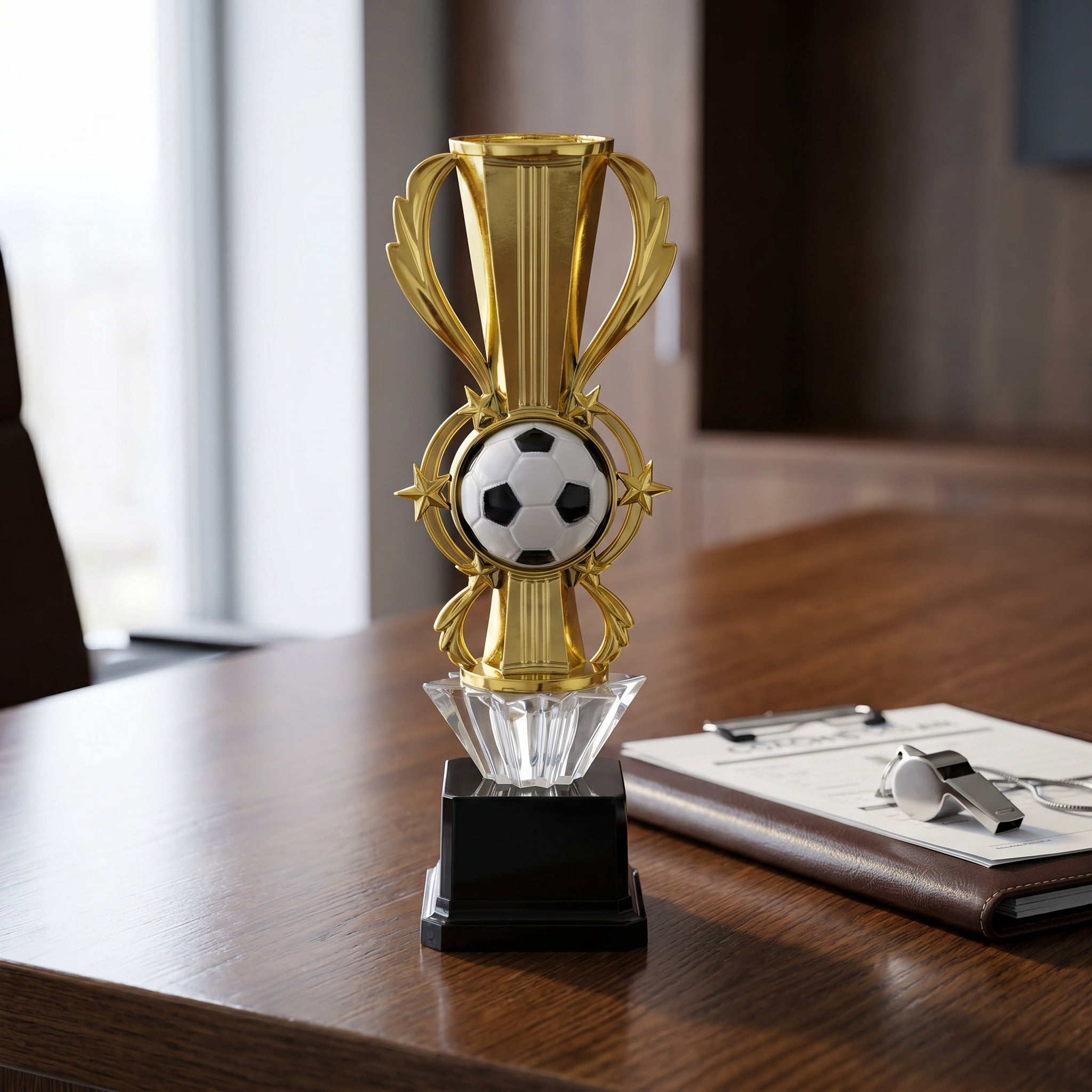 FIFA World Cup 2026 Soccer 3D Trophy Replica with Pedestal - 3