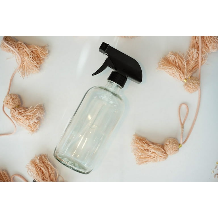 Glass Spray bottle with Sprayer 16oz DIY Home work clean