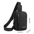 thumbnail image 3 of BVXEEP Crossbody Bag, Shoulder Bag, Men Casual Travel Outdoor Nylon Crossbody Large Capacity Multifunctional Street Men Bag Men's Bags, 3 of 7