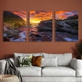 thumbnail image 6 of SHANXI Sky and Water Canvas Wall Art Decor Pictures for Bedroom Wall Decor Above Bed Living Room Wall Decoration Bathroom Office Artwork 12"x16"x3pcs, 6 of 6