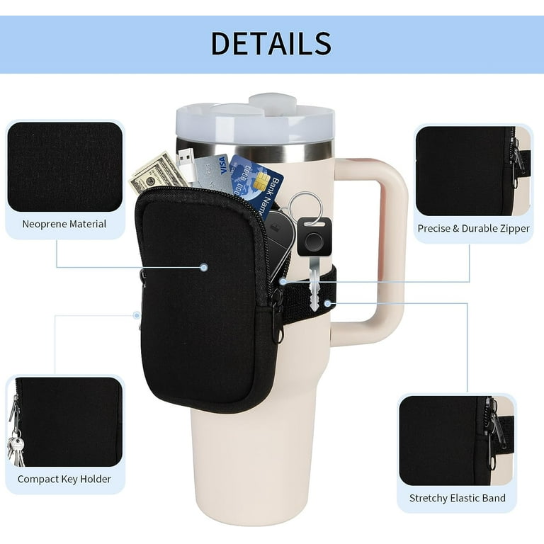 Zoosa Adjustable Water Bottle Pouch with Phone Holder and Key Holder -  All-in-One Gym Accessory for Convenient Storage