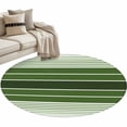 thumbnail image 2 of Area Rug 48in, Minimalist Forest Green Line Floor Carpet Living Room Rug, Modern Colorful Gradient Stripe Non-Slip Welcome Mat Indoor Rugs for Bedroom Dining Room, 2 of 9