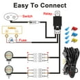 thumbnail image 6 of From China Litampo 4 inch Round Off Road Lights Pods Aluminum with Strobe Amber 80W 12000LM DRL Spot Off Road Work Light Bar with 2 Leads Wiring Harness Kit for Jeep SUV Truck Hunters 2 Pack, 6 of 7