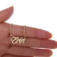 thumbnail image 2 of 18k Gold Plated Erin Name Necklace Dainty Pendant Charm Family Kid Names Jewelry, 2 of 3