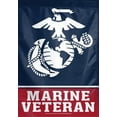 thumbnail image 2 of WinCraft U.S. Marine Veteran Double Sided Garden Flag with Pole, 12.5 x 18 in, 2 of 2