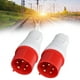 thumbnail image 1 of Enchufe Industrial Impermeable, Enchufe Industrial 2 Piezas 32A 220-380V 240-415V Fácil De Instalar Para Energía, 1 of 7