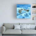 thumbnail image 3 of Ruth Sanderson 'Santa Over Rooftops' Canvas Art, 3 of 3