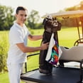 thumbnail image 4 of ONETECH Colorful Dog Silhouette Golf Towel 24x16in 1PC, 4 of 7