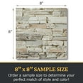 thumbnail image 4 of Faux Stacked Stone 3D Textured Wall Panel Sample | Sedona | 8"L x 8"H | Sample Size | Shore Stone, 4 of 6