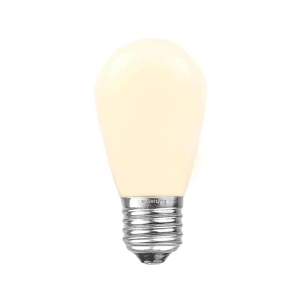 Novelty Lights 25 Pack S14 Outdoor Patio Edison Replacement Bulbs, E26 Medium Base, 11 Watt Novelty Lights 25 Pack S14 Outdoor Patio Edison Replacement Bulbs, E26 Medium Base, 11 Watt