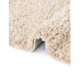 thumbnail image 3 of Unique Loom Davos Shag Collection Area Rug - Solid (7' 10" Square Linen), 3 of 7