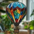 thumbnail image 6 of Hot Balloon Lantern with Flickering Flame Light,Outdoor Hanging Lights Waterproof,2D Flat Acrylic Lantern for Garden Yard Farmhouse Patio Pathway Decoration, 6 of 8
