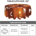 thumbnail image 3 of Butterfly Tablecloth Round Table Cloths 60 Inch Wrinkle Resistant Picnic Table Covers Washable Polyester for Holiday Kitchen, 3 of 6