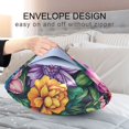 thumbnail image 4 of Yayeee Pillowcase Standard Size Set of 2 Satin Wrinkle Resistant Envelope Pillow Case, Charming Floral Pattern, 4 of 8
