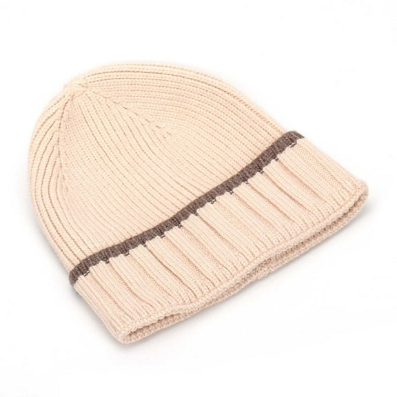 HomeGardon Winter Beanie Hat Winter Solid Color Cudged Warm Knitted Hat for Men and Women Adult Versatile No Brimmed Hat