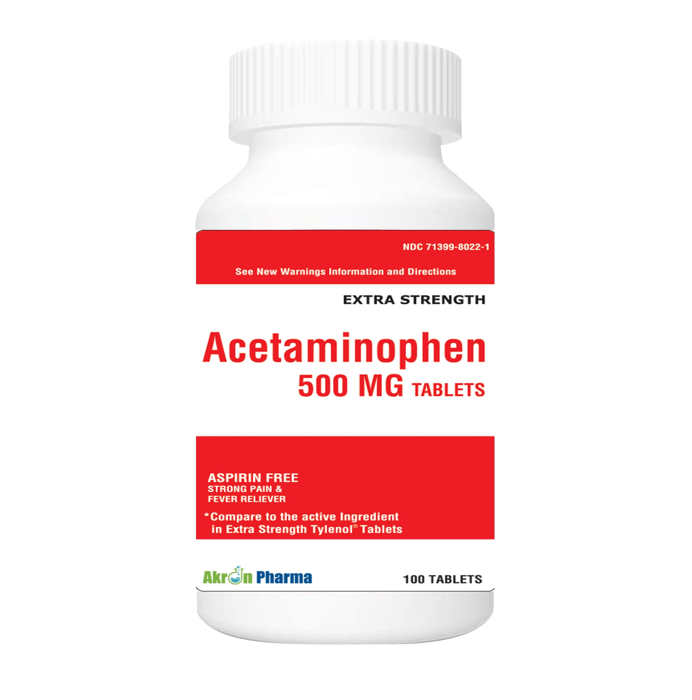 ACETAMINOPHEN 500 MG TABLETS 100Tablets