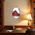thumbnail image 4 of Canvas Wall Art Country Barn Farmhouse Vintage Western Highland Cow Rustic Landscape Oval Framed Canvas Prints Gallery Artwork for Living Room Bedroom Office Apartment 8.6"x11.4", 4 of 7