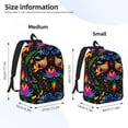 thumbnail image 2 of Saiise Mexican Flower Traditional1 Print Laptop Backpack - Adjustable Shoulder Straps, Water-Resistant, Large Capacity, Stylish Design, Unisex for School, Office, Travel-Medium, 2 of 5