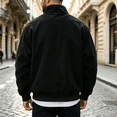 thumbnail image 3 of Men's Corduroy Jacket Sherpa Fleece Lined Jackets Warm Winter Full Zip up Long Sleeve Trucker Work Casual Hiking Coat with Pockets, 3 of 3