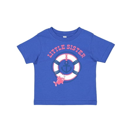 

Inktastic Nautical Little Sister Girls Toddler T-Shirt