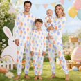 thumbnail image 2 of QTSHPN Family Matching Outfits Easter Holiday Cute Bunny Graphic Funny 2 Piece Long Sleeve Top with Pants Set Pajamas, 2 of 6