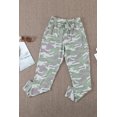 thumbnail image 4 of ABPHQTO Pantalones deportivos casuales de camuflaje gris para mujer, 4 of 5