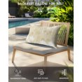 thumbnail image 4 of Pack of 2 Outdoor Lumbar Pillow Covers 12x20 Inch, Tropical Palm Tree Waterproof Throw Pillow Covers Set, Beige White Plants Coastal Leaf Beach Decorative Cushion Cases for Patio Porch Car, 4 of 7
