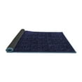 thumbnail image 2 of Ahgly Company Indoor Round Abstract Blue Modern Area Rugs, 4' Round, 2 of 4
