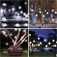 thumbnail image 3 of Guirnalda de luces solares para exteriores, 6,45 m, 30 luces LED para exteriores, 8 modos para jardín, árboles, Navidad, bodas, fiestas, interior y exterior (blanco frío), 3 of 7