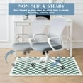 thumbnail image 4 of Chair Mat for Hardwood Floor Green Checkered 36"x48" Computer Gaming Chair Mat Anti-Slip Office Rugs Floor Protector for Rolling Chairs Under Desk Rug for Home Office, 4 of 7