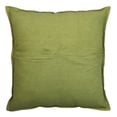 thumbnail image 2 of Stylo Culture Indian Couch Throw Pillow Cover 16 x 16 Hand Embroidered Parrot Green Bohemian 40cm x 40cm Home Decor Cotton Mirrored Square Cushion Cover | 1 Pc, 2 of 4