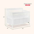 thumbnail image 2 of Dream On Me Ashton 5-in-1 Convertible Crib, White, Greenguard Gold and JPMA Certified, 2 of 12