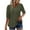 Army Green-04, variant on Mittory Womens Dressy Casual Tops Puff Sleeve Work Blouses Pleated V Neck T Shirts