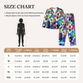 thumbnail image 6 of Bingfone Womens Pajama Sets Colorful Tie Dye Stained Glass 2 Print,Long Sleeve Loungewear Pajamas Set-Large, 6 of 9