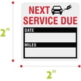thumbnail image 2 of 300 PCS Oil Change Auto Maintenance Service Due Reminder Stickers Labels in Roll with Perforation Line(Each Measures 2 X 2inch, Black), 2 of 3