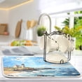 thumbnail image 5 of Painting Birds Tower Sea Dish Drying Mat Dish Drainer Rack Mats Water Absorbent Non-Slip Easy Clean Heat Resistant for Kitchen Counter, 5 of 8