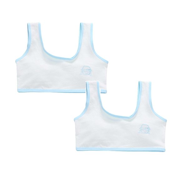 Girls Training Bras Kids Bra Longline Crop Fixed Pads Underwear for Girl Sports 9-13Y