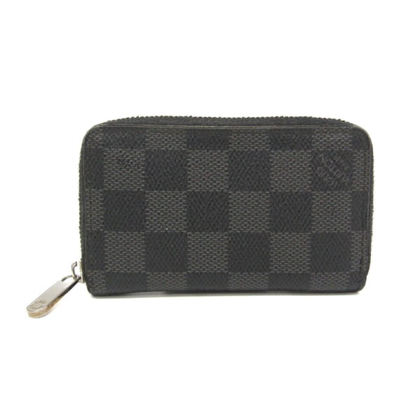 Pre-Owned Louis Vuitton Damier Graphite Zippy Coin Purse N63076 Men's Damier Graphite Coin...