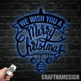 thumbnail image 4 of Craftnamesign We Wish You A Merry Christmas Metal Sign Led Light, Christmas Sign, Noel Gifts, 4 of 5