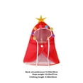 thumbnail image 3 of FYTPOV Red Cape Cat Clothes with Felt Balls, Christmas Pet Cosplay Costume, Cat Costume with Star Topper, Party Pet Costume for Cats, Small to Medium Sized Dogs,L, 3 of 5