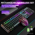 thumbnail image 2 of T3 Wireless Gaming Keyboard and Mouse Combo Rainbow Backlight Rechargeable Mouse for Computer, 2 of 11