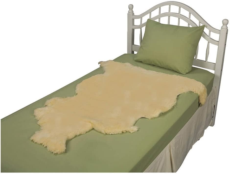 MANXING Natural Sheepskin Medical Bed Mattress, Sheepskin for Bed Sores
