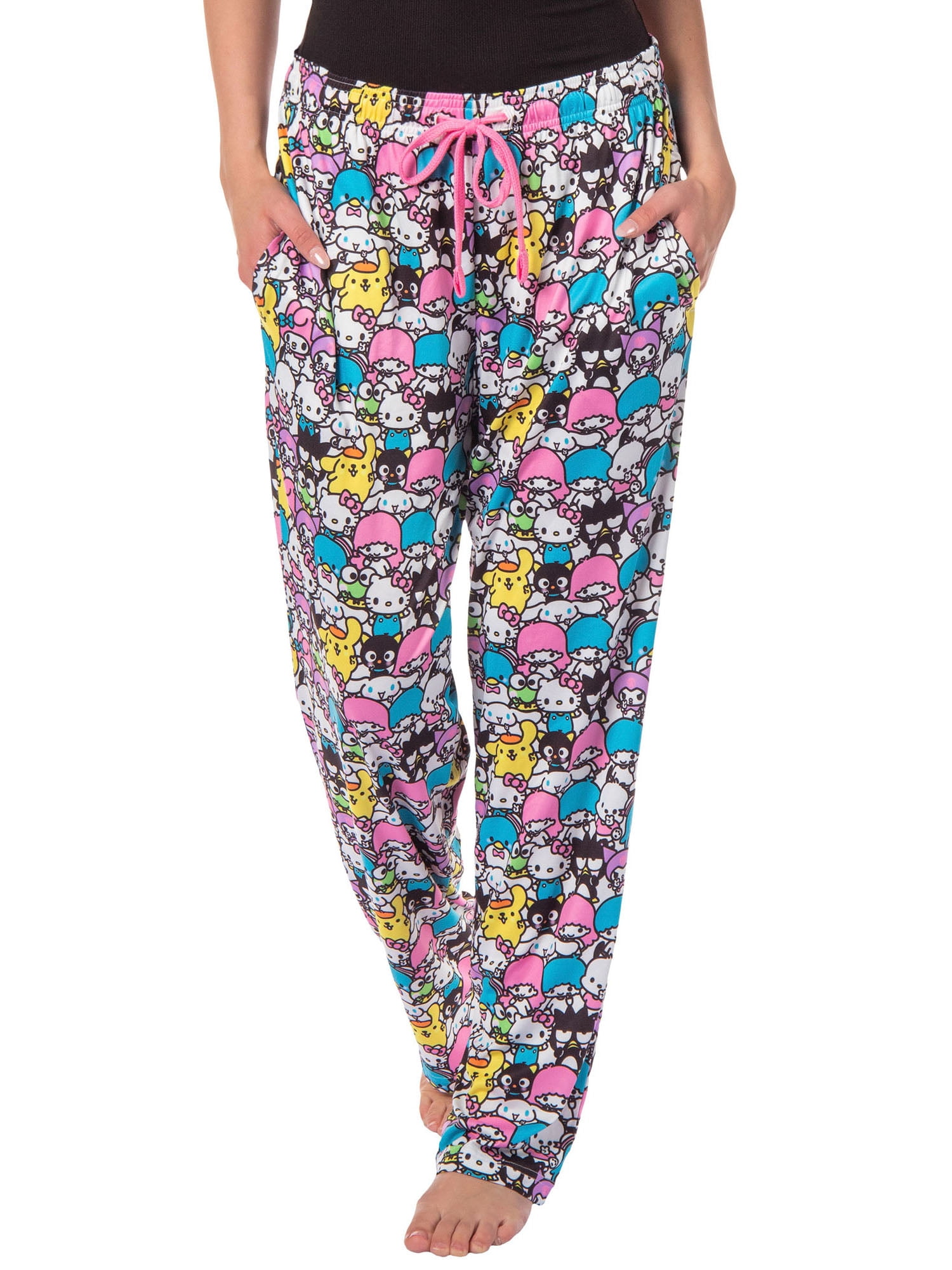 Hello Kitty And Friends Women's Chibi Character AOP Lounge Pajama Pants
