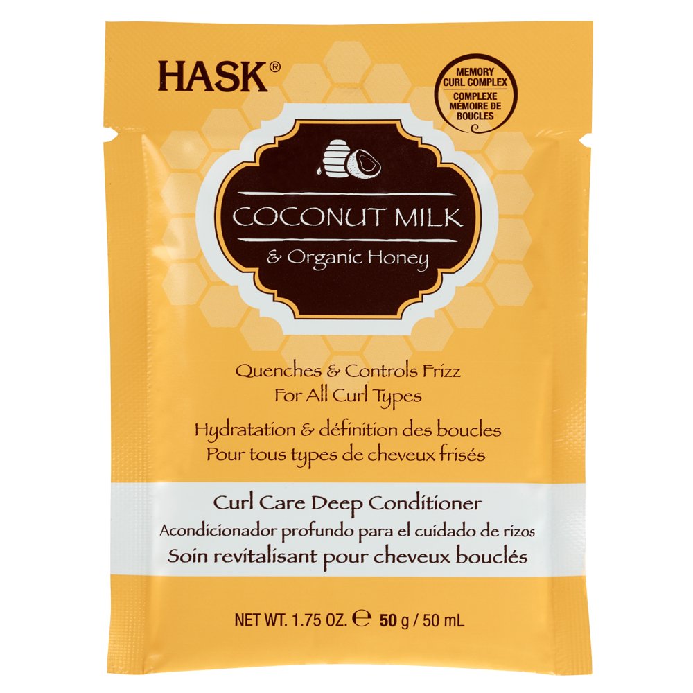 HASK Coconut Milk and Organic Honey Sulfate Free Deep Conditioner, 1.75