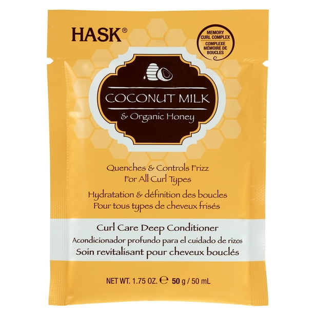 HASK Coconut Milk and Organic Honey Sulfate Free Deep Conditioner, 1.75